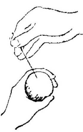 Cotton Ball Needling Practice